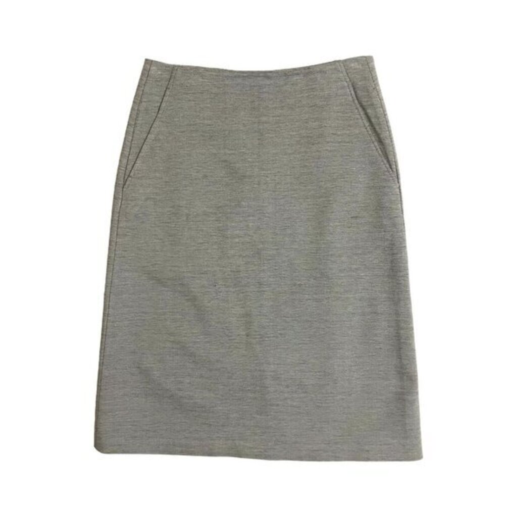 Tibi A line Skirt Gray Rayon Knit Skirt SZ 2